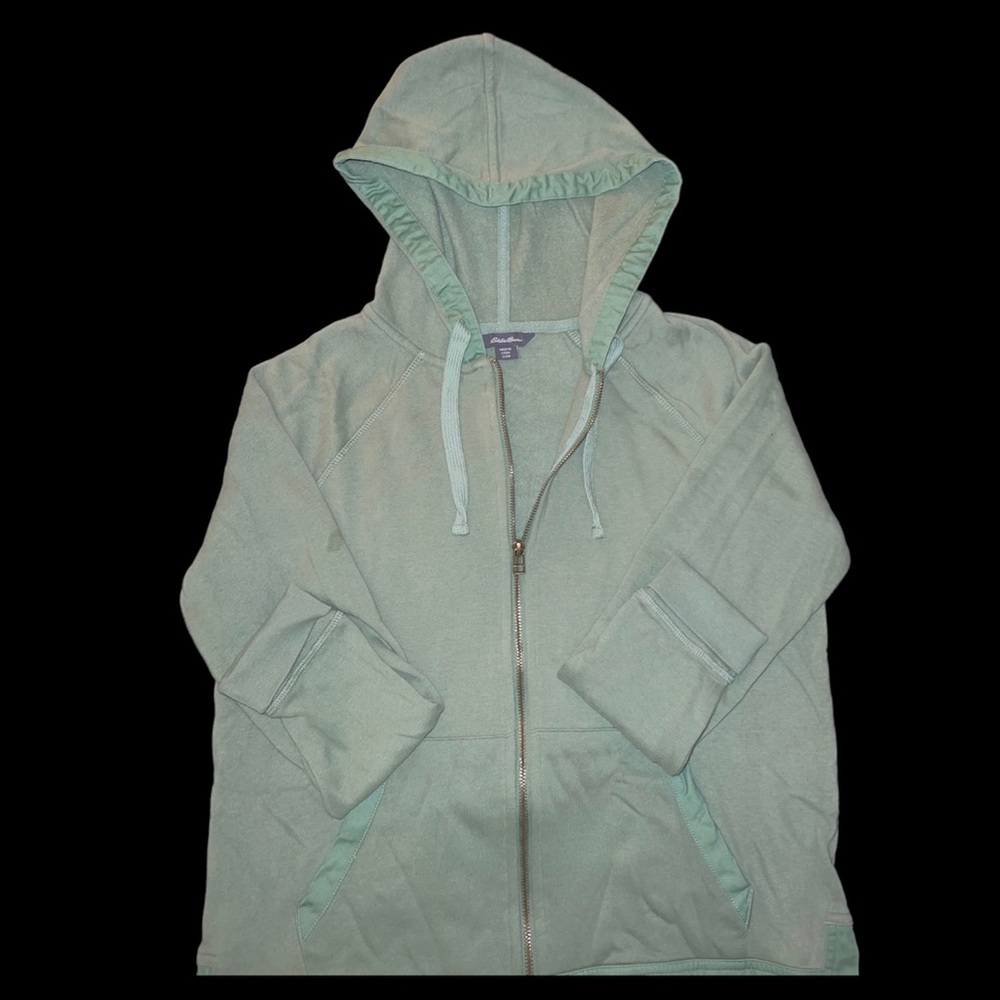 Eddie Bauer Green Zip Hoodie